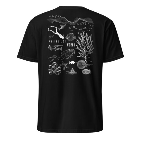 unisex-basic-softstyle-t-shirt-black-back-685aafc63b8da.jpg Snorkeling Woman Unisex T-Shirt