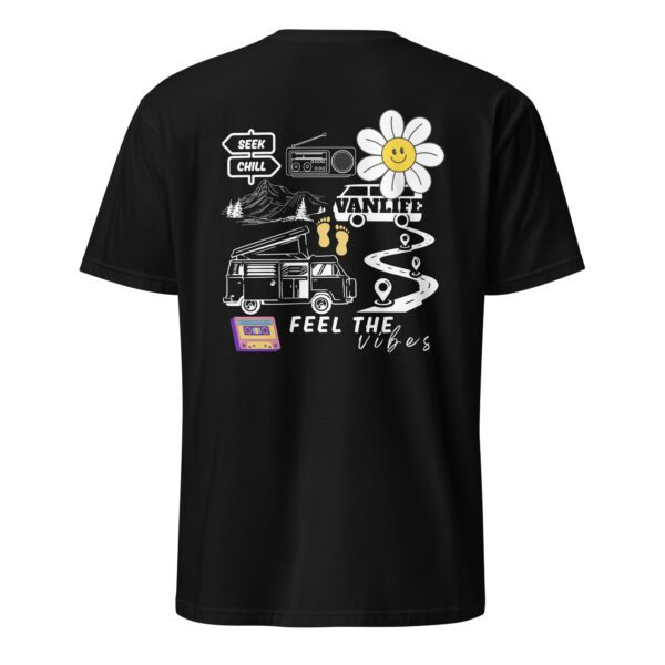 unisex-basic-softstyle-t-shirt-black-back-685ab5e23e712.jpg Vanlife Hippie Unisex T-Shirt