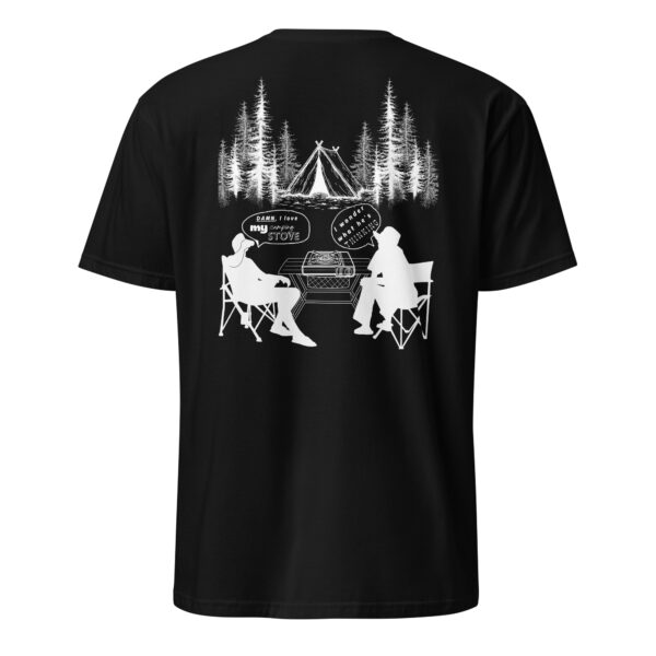 unisex-basic-softstyle-t-shirt-black-back-68604c2599867.jpg Camping Stove Unisex T-Shirt