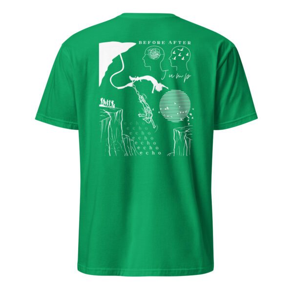 unisex-basic-softstyle-t-shirt-irish-green-back-6854738761841.jpg Bungee Jumping Woman Unisex T-Shirt