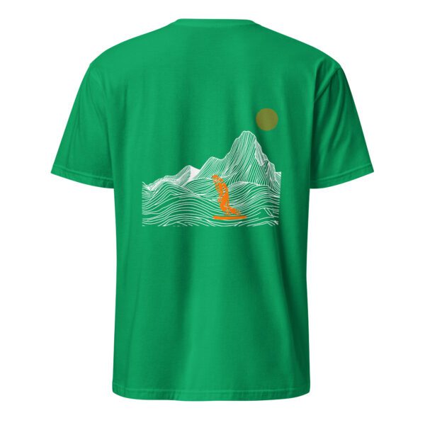 unisex-basic-softstyle-t-shirt-irish-green-back-685ede9527f13.jpg Solo Snowboarding Unisex T-Shirt