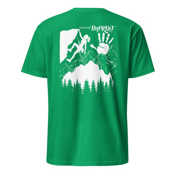 unisex-basic-softstyle-t-shirt-irish-green-back-685ee1994f0f3.jpg Climbing Woman Unisex T-Shirt