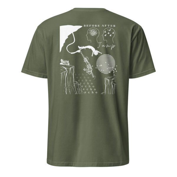 unisex-basic-softstyle-t-shirt-military-green-back-6854738759464.jpg Bungee Jumping Woman Unisex T-Shirt
