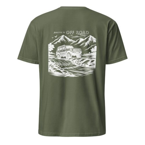 unisex-basic-softstyle-t-shirt-military-green-back-685aa435a32d4.jpg Off Road Unisex T-Shirt