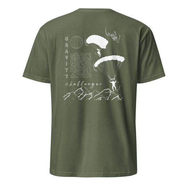 unisex-basic-softstyle-t-shirt-military-green-back-685aa5d33dc05.jpg Parachuting Unisex T-Shirt