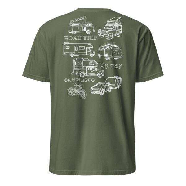 unisex-basic-softstyle-t-shirt-military-green-back-685aa6f2ccd39.jpg Road Vehicles Unisex T-Shirt