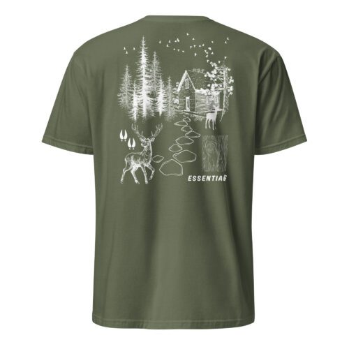 unisex-basic-softstyle-t-shirt-military-green-back-685c13f478f6a.jpg Woods Unisex T-Shirt