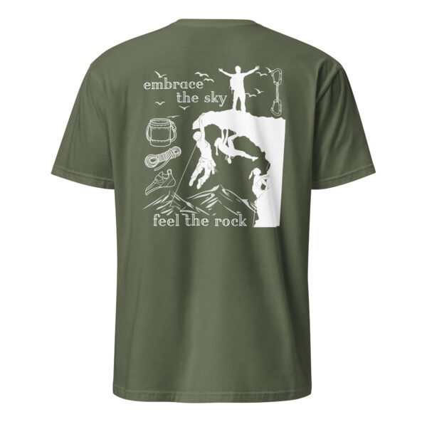 unisex-basic-softstyle-t-shirt-military-green-back-686048e49ece7.jpg Climbers Unisex T-Shirt