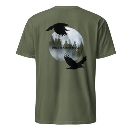 unisex-basic-softstyle-t-shirt-military-green-back-686049e26da0c.jpg Crows Unisex T-Shirt