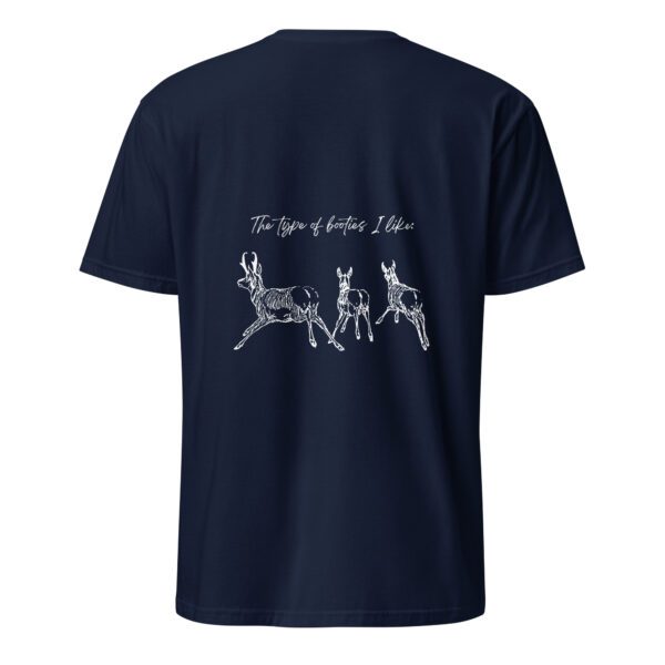unisex-basic-softstyle-t-shirt-navy-back-684ea30d11578.jpg Deer Butts Unisex T-Shirt
