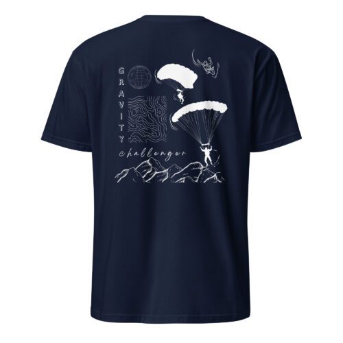 unisex-basic-softstyle-t-shirt-navy-back-685aa5d332a0e.jpg Parachuting Unisex T-Shirt
