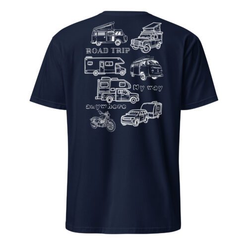 unisex-basic-softstyle-t-shirt-navy-back-685aa6f2c4a51.jpg Road Vehicles Unisex T-Shirt