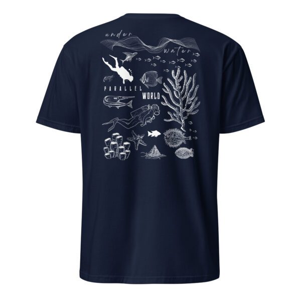 unisex-basic-softstyle-t-shirt-navy-back-685aaf235a40b.jpg Snorkeling Man Unisex T-Shirt