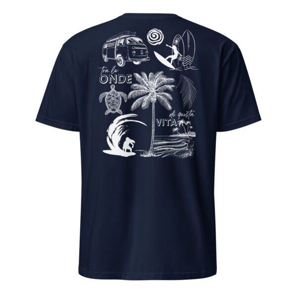 unisex-basic-softstyle-t-shirt-navy-back-685e9fe681a58.jpg Surf Woman Unisex T-Shirt