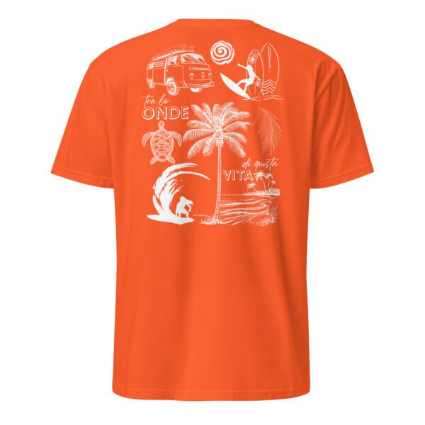 unisex-basic-softstyle-t-shirt-orange-back-685e9fe68d53d.jpg Surf Woman Unisex T-Shirt