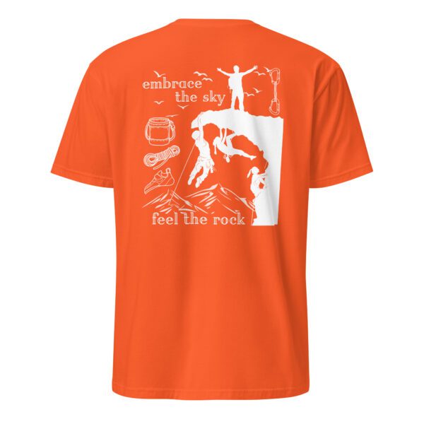 unisex-basic-softstyle-t-shirt-orange-back-686048e4a1b9b.jpg Climbers Unisex T-Shirt