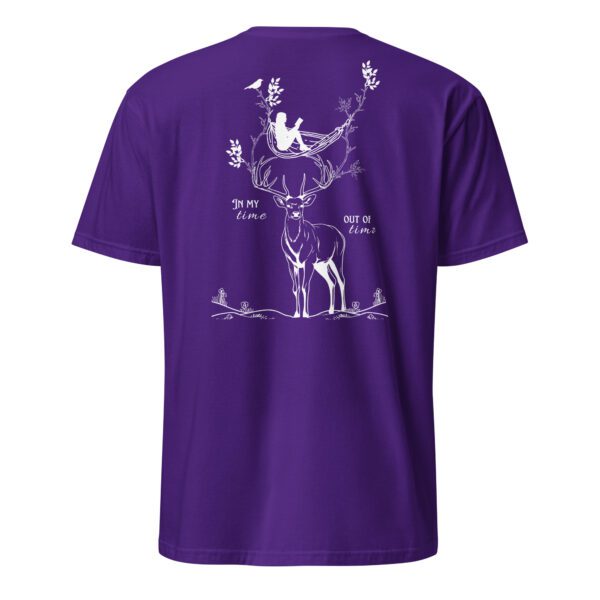 unisex-basic-softstyle-t-shirt-purple-back-685a5c16c6f5d.jpg Out Of Time Unisex T-Shirt