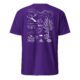 unisex-basic-softstyle-t-shirt-purple-back-685aafc63dff6.jpg Snorkeling Woman Unisex T-Shirt