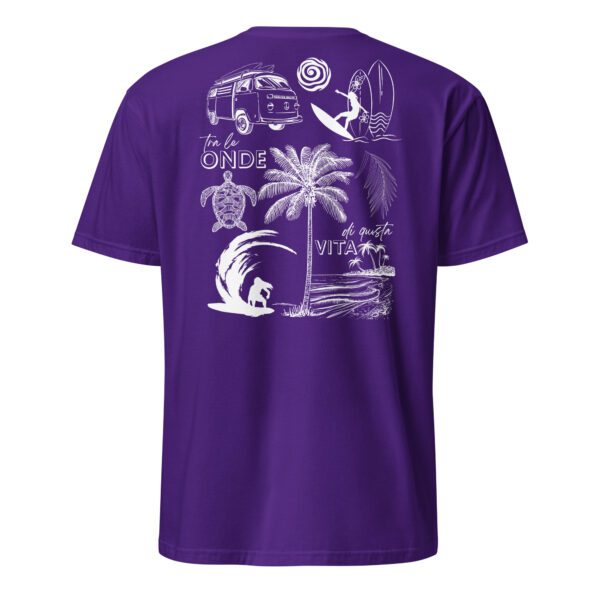 unisex-basic-softstyle-t-shirt-purple-back-685e9fe6843b3.jpg Surf Woman Unisex T-Shirt