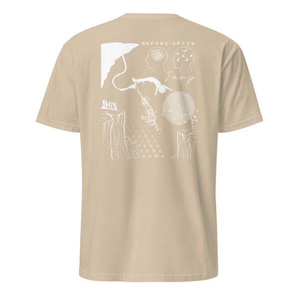 unisex-basic-softstyle-t-shirt-sand-back-6854738766839.jpg Bungee Jumping Woman Unisex T-Shirt