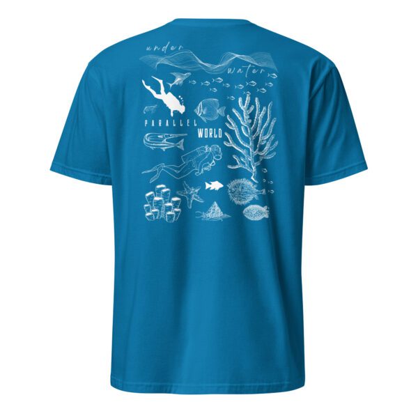 unisex-basic-softstyle-t-shirt-sapphire-back-685aaf2356518.jpg Snorkeling Man Unisex T-Shirt