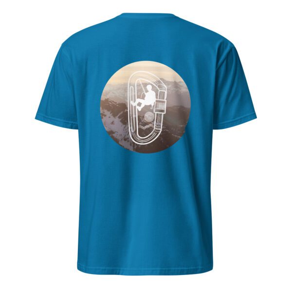 unisex-basic-softstyle-t-shirt-sapphire-back-685edff73b523.jpg Climbing Carabiner Unisex T-Shirt