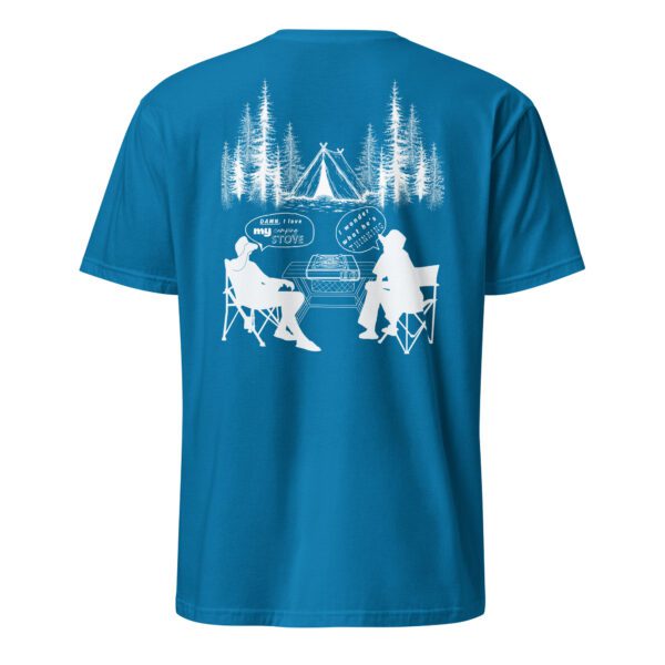 unisex-basic-softstyle-t-shirt-sapphire-back-68604c259e0e9.jpg Camping Stove Unisex T-Shirt